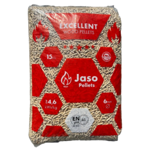 Houtpellets jaso excellent wit 65 zakken á 15 kg